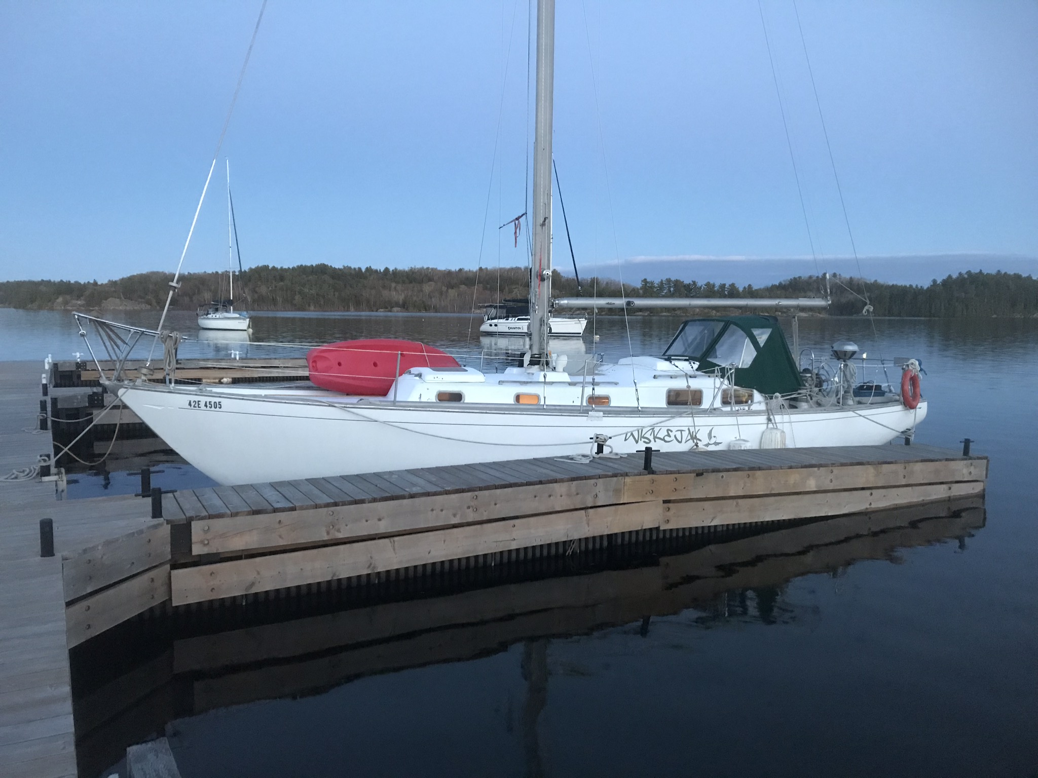 Hughes 38 at the dock